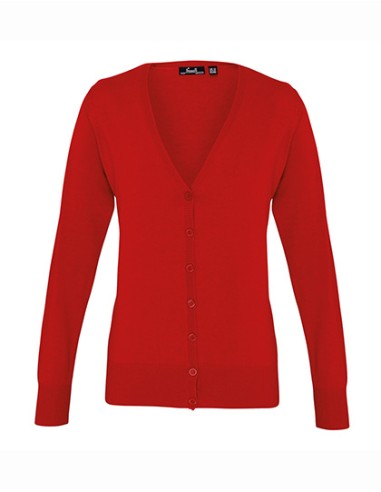 P-PR697-Womens Button Through Knitted Cardigan